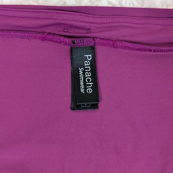 Panache Swimwear - Taylor Bikini Bottoms - Plum & Gray - Size Small (US)/10 (UK) - Picture 8 of 13